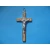 Krzyż metalowy z medalem Św.Benedykta 20 cm.Drzewo oliwne.Wersja Lux